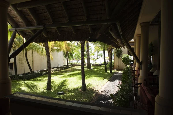 Pátio Tropical Resort Maurício — Fotografia de Stock