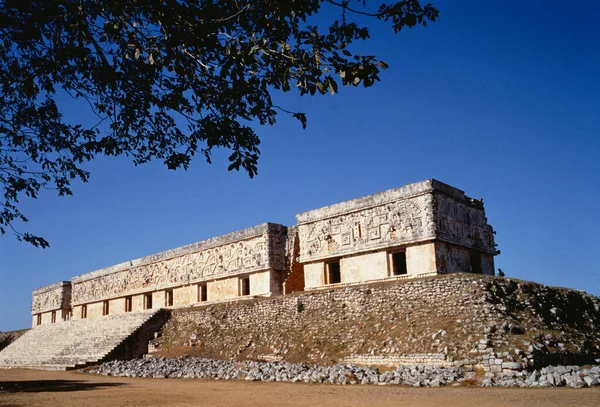 Uxmal Ruins Kormányzó Palotája Mexikó — Stock Fotó
