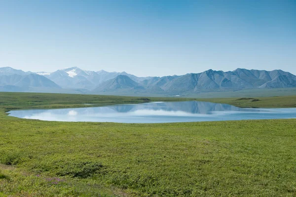 Tundra Lake Brooks Range Mountains Alaska Usa — Stockfoto