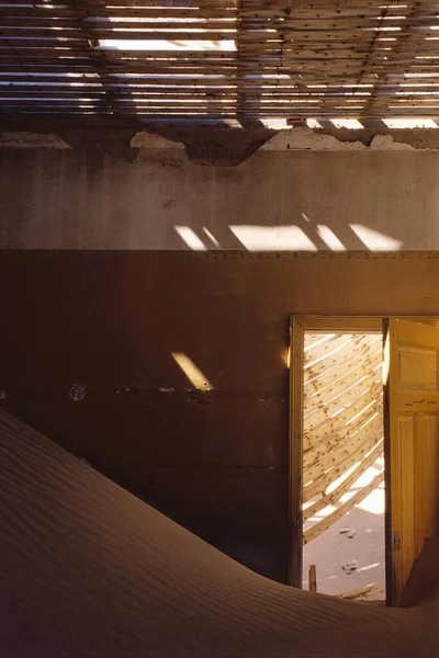 Deserted Building Pomona Namibië — Stockfoto