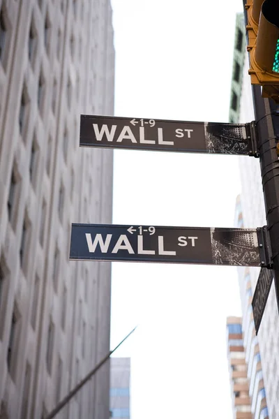 Wall Street Manhattan New York City New York Egyesült Államok — Stock Fotó