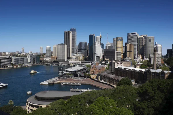 Overview Circular Quay Skyline Sydney Australia — Stock Photo, Image