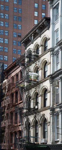 Vue Brownstones Dans Quartier Soho New York New York États — Photo