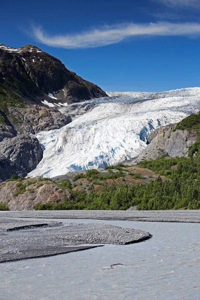 Exit Glacier Kenai Fjords Ulusal Parkı Alaska Abd — Stok fotoğraf