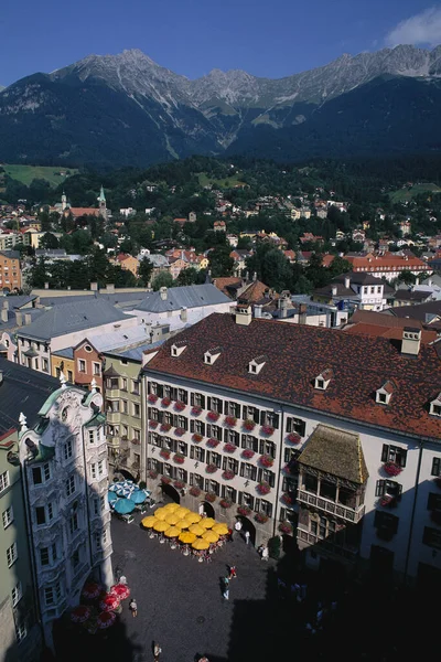 Aerial View Innsbruck City Austria — Stock Photo, Image