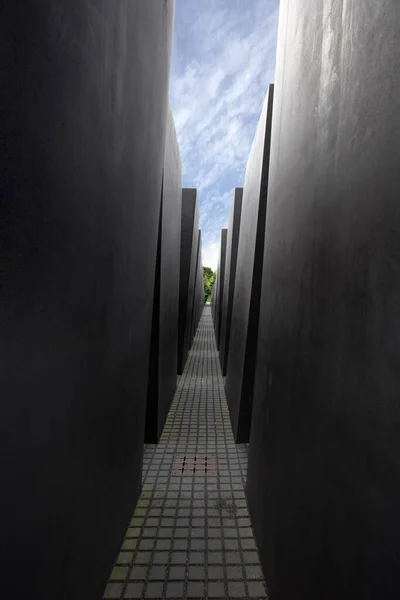 Μνημείο Των Δολοφονημένων Εβραίων Της Ευρώπης Βερολίνο Γερμανία — Φωτογραφία Αρχείου