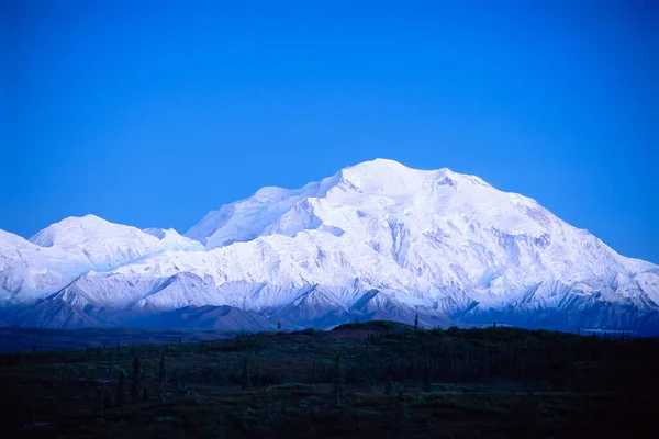 Snow Covered Mckinley Moutain Alaska Usa — Stock Photo, Image