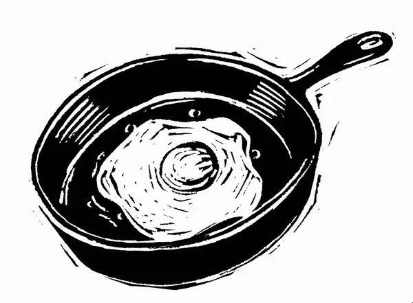 Illustration Egg Frypan — Stock Photo, Image