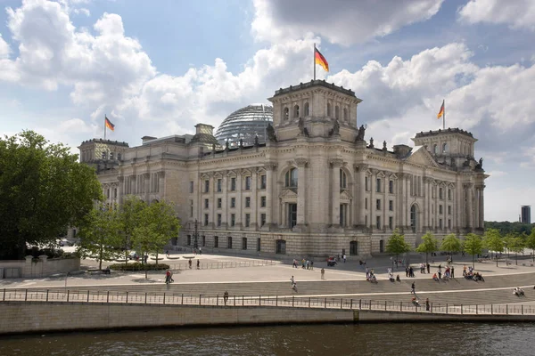 Berlin Almanya Daki Reichstag Binası — Stok fotoğraf
