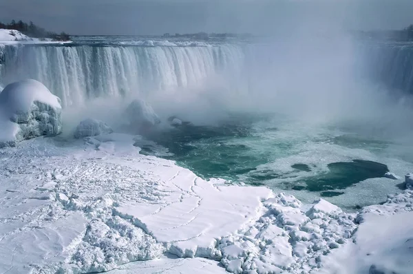 Niagara Şelalesi Kış Ontario Kanada — Stok fotoğraf