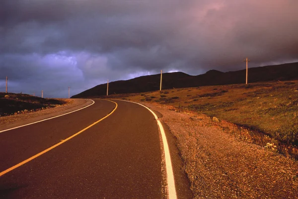 Highway 431 Storm Clouds Park Narodowy Gros Morne Nowa Fundlandia — Zdjęcie stockowe
