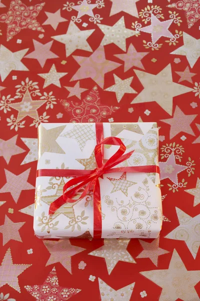 Gifts Festive Background Close — Stock Photo, Image