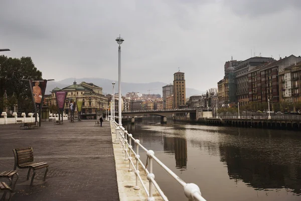 Voetgangerswandeling Bilbao Spanje — Stockfoto