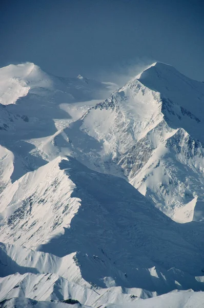 Snow Covered Mountains Alaska Verenigde Staten — Stockfoto