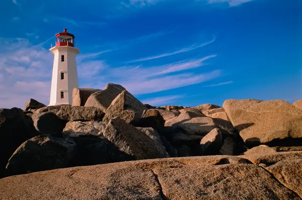 Latarnia Morska Cove Nowa Szkocja Kanada — Zdjęcie stockowe