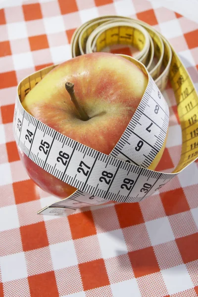 Apple Tape Measure — Stock Photo, Image