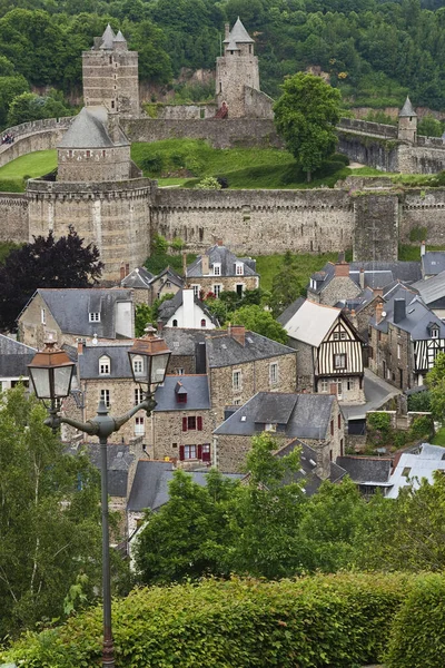 Chateau Fougeres Fougeres Βρετάνη Γαλλία — Φωτογραφία Αρχείου