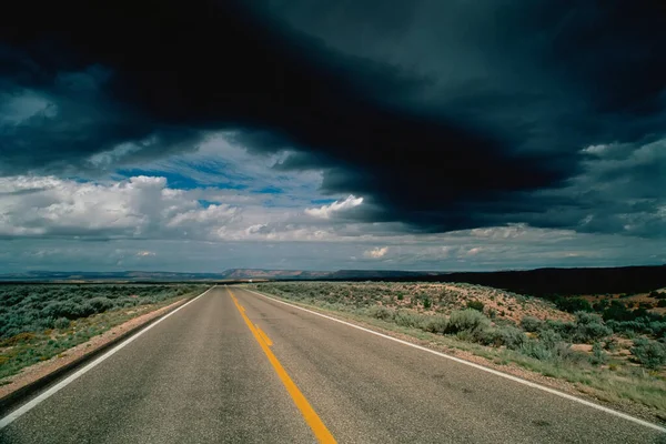 Highway Alt Storm Clouds Jacob Lake Arizona Usa — Zdjęcie stockowe