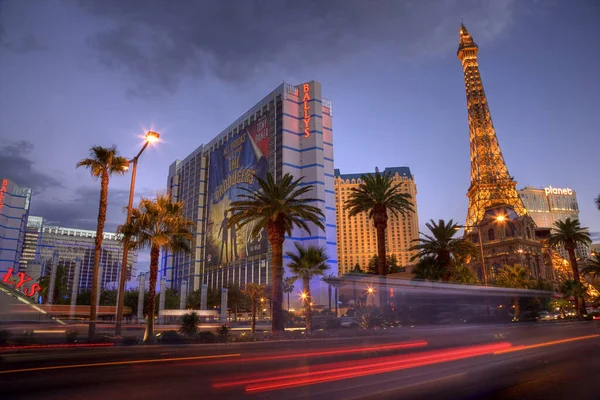 Las Vegas Strip Dusk Paradise Las Vegas Nevada Usa — Stockfoto
