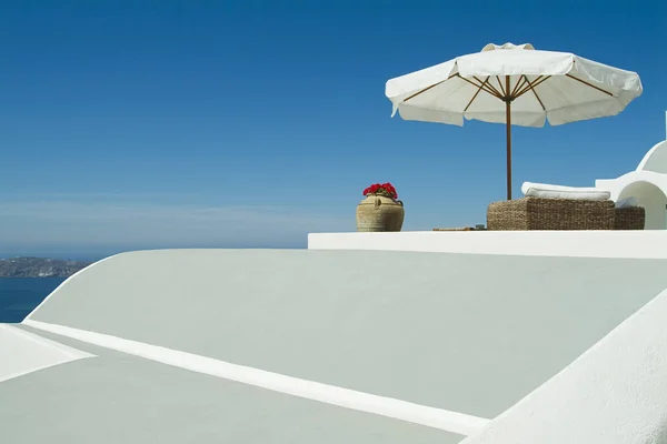 在Caldera Imerovigli Santorini Cyclades群岛 希腊上空保持耐心 — 图库照片