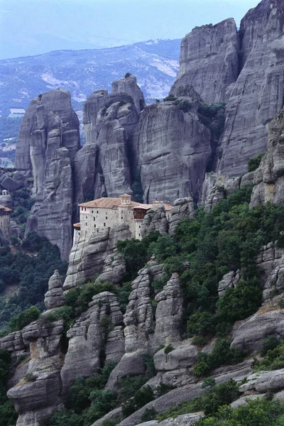 Klasztor Roussanu Meteora Tesalia Grecja — Zdjęcie stockowe
