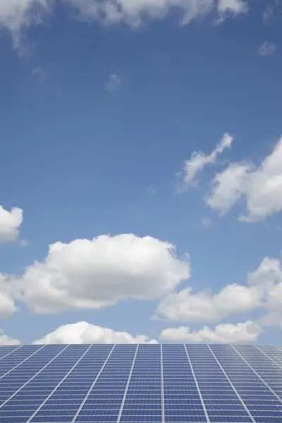 Solar Panel Niebuell Sleeswijk Holstein Duitsland — Stockfoto