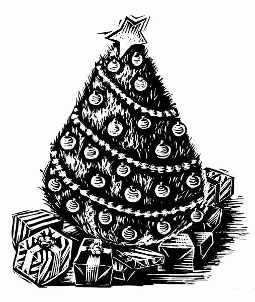 Illustration Christmas Tree — Stock Photo, Image