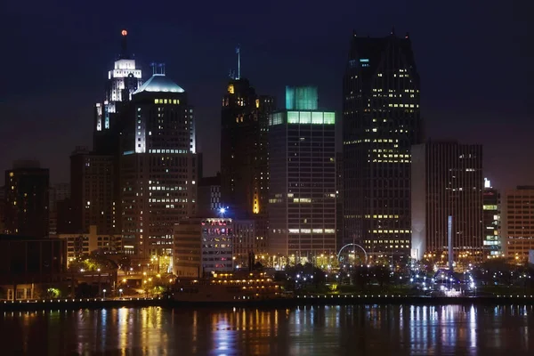 Skyline Detroit Michigan Usa — Stockfoto