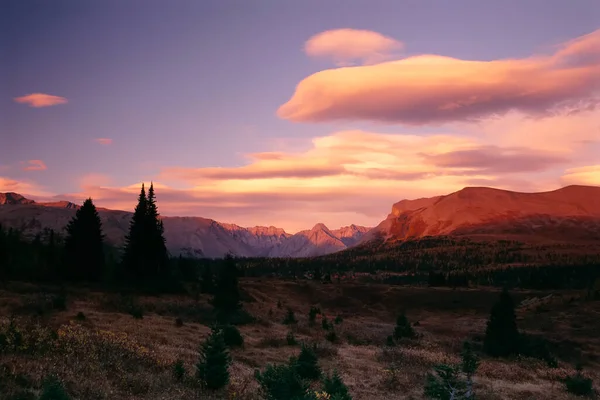 Scenic Sunset Assiniboine Provincial Park British Columbia Canada — Stock Photo, Image