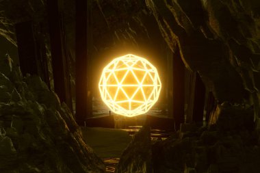 Parlayan ışıklarla soyut arkaplan, ürün görüntüleme sahnesi, ürün, podyum, kaide, 3d illüstrasyon