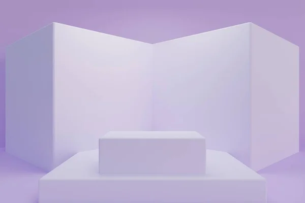 empty podium for product display, 3d rendering
