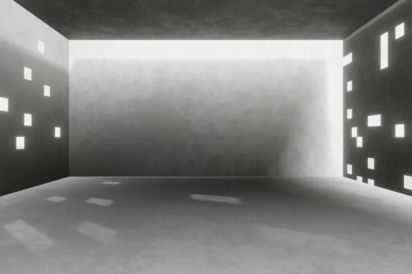 空の暗い抽象的な部屋のインテリア — ストック写真