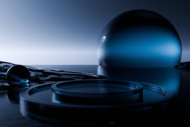 Siyah arka planda tıbbi steteskop ve şırınga