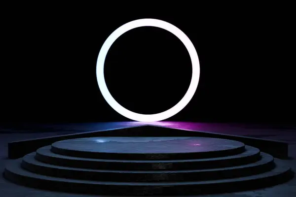 Gecenin neon ışıkları.