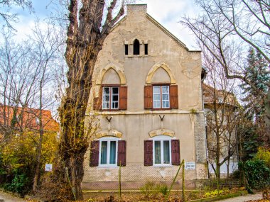 Kışın Budapeşte 'deki Wekerle Malikanesi' nde evler