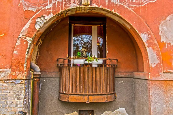 Budapeşte Wekerle Malikanesi Nde Bir Evin Penceresi — Stok fotoğraf