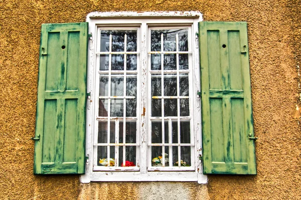 Budapeşte Wekerle Malikanesi Ndeki Eski Bir Evin Penceresi — Stok fotoğraf
