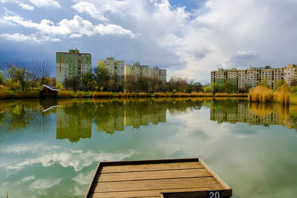 Кровавое Озеро Городе Сегед Южной Венгрии — стоковое фото