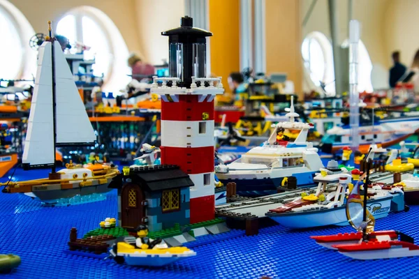 Szeged Hungria Abril 2023 Exposição Lego Szeged Câmara Comércio — Fotografia de Stock