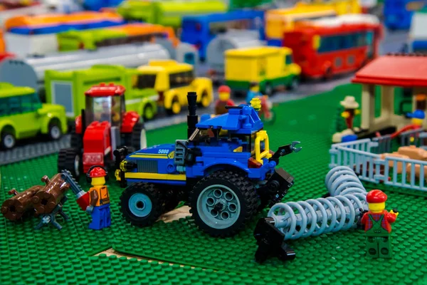 Szeged Hungary April 2023 Виставка Lego Сегеді Приміщенні Торгово Промислової — стокове фото