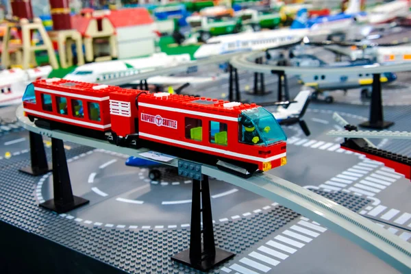 Szeged Hungria Abril 2023 Exposição Lego Szeged Câmara Comércio — Fotografia de Stock