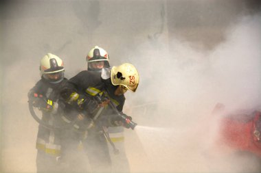 Szeged Hayvanat Bahçesi Polis ve İtfaiye Teşkilatı gününde itfaiye.