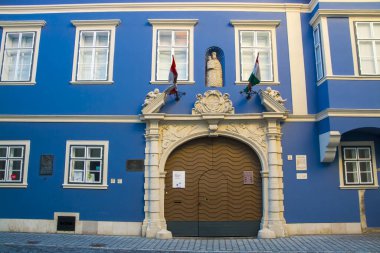 Batı Macaristan 'ın eski Sopron kentindeki ortaçağ sarayı