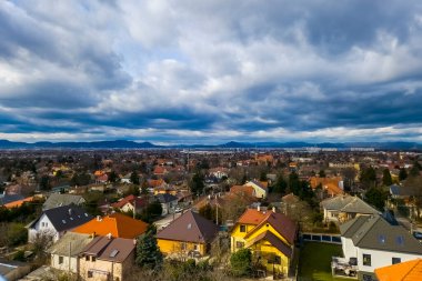 Sashalom 'un gözcü kulesinden Budapeşte manzarası