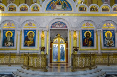 BELGRAD, SERBİYA - 18 Ağustos. 2024: Belgrad 'daki Aziz Sava Tapınağı