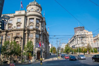 BELGRAD, SERBİYA - 18 Ağustos. 2024: Belgrad Caddesi