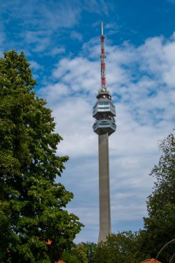 Avala tower on the mountain near Belgrade clipart