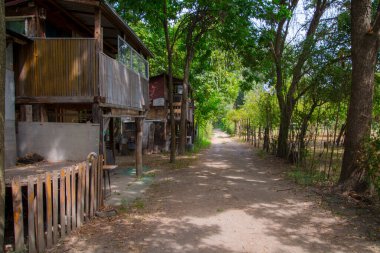 Sırbistan 'ın Zemun kenti yakınlarındaki Belgrad' daki Büyük Savaş Adası 'ndaki Ev