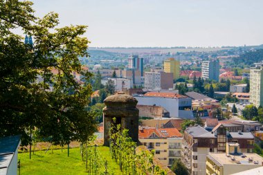 Slovakya 'daki Nitra şatosundan manzara