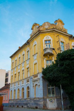 Slovakya 'nın Nitra şehrinin eski caddesi.